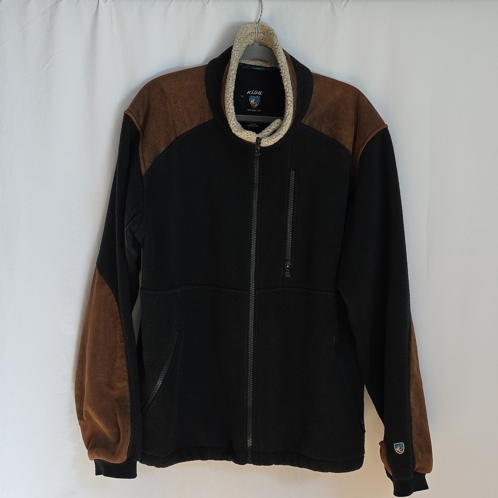 Kuhl Mens Black  Brown Jacket Size Medium